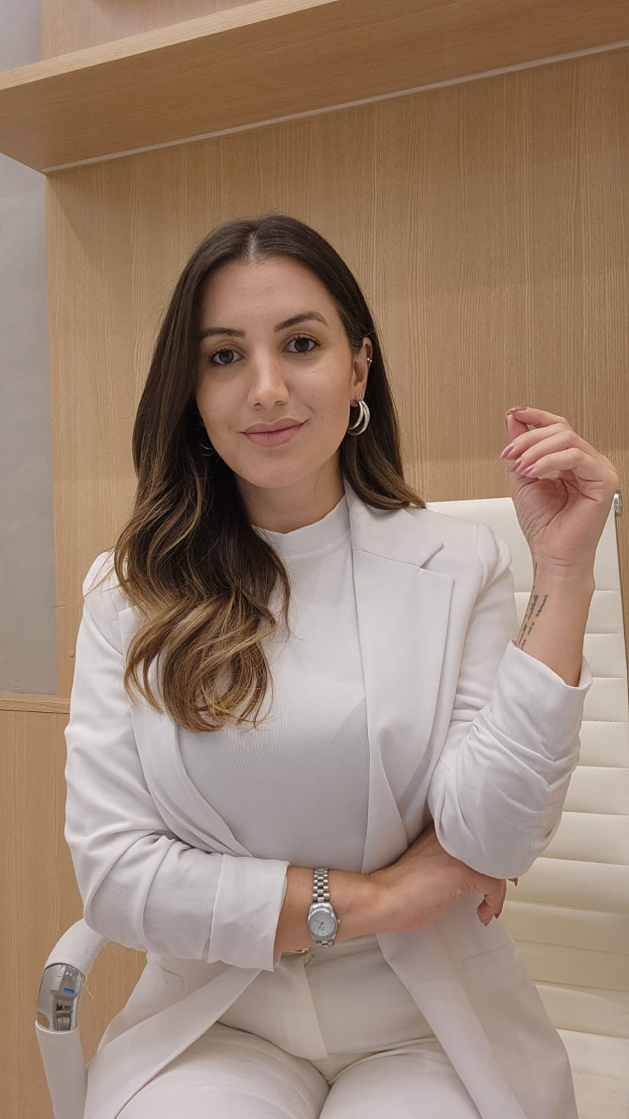 Juliane Iung, psicóloga, em seu consultório
